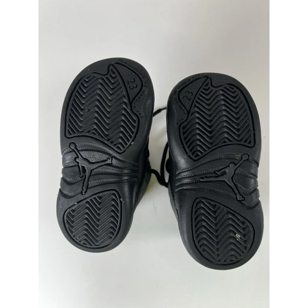 Nike Air Jordan 12 Retro TD Toddler Size 6C Winterized‎ Black BQ6853-001